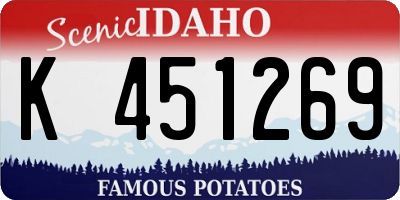 ID license plate K451269