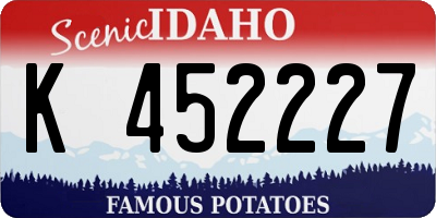 ID license plate K452227