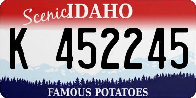 ID license plate K452245