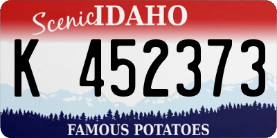 ID license plate K452373