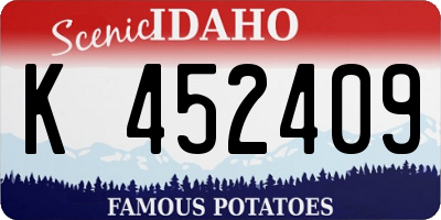 ID license plate K452409
