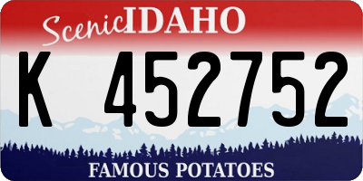 ID license plate K452752