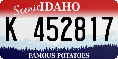 ID license plate K452817