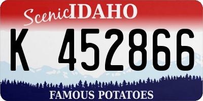 ID license plate K452866