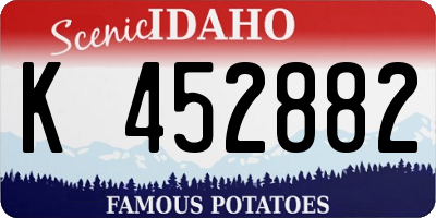 ID license plate K452882