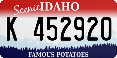 ID license plate K452920