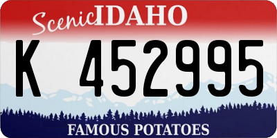 ID license plate K452995