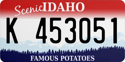 ID license plate K453051