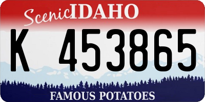 ID license plate K453865