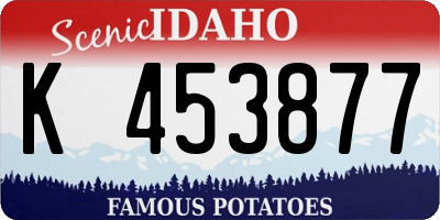 ID license plate K453877
