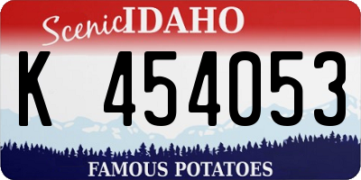 ID license plate K454053