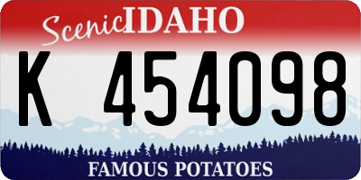 ID license plate K454098