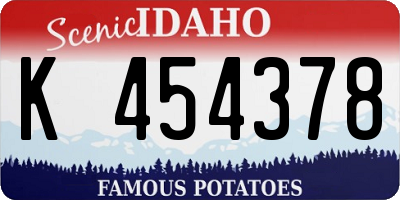 ID license plate K454378