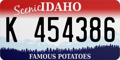 ID license plate K454386