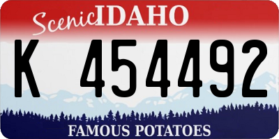 ID license plate K454492