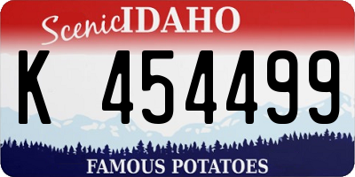 ID license plate K454499