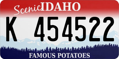 ID license plate K454522