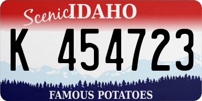 ID license plate K454723