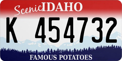 ID license plate K454732