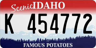 ID license plate K454772