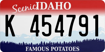 ID license plate K454791