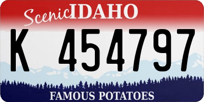 ID license plate K454797