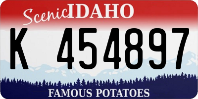 ID license plate K454897