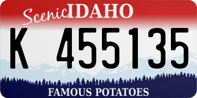 ID license plate K455135