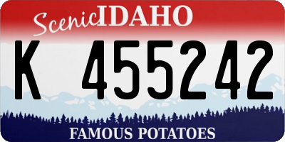 ID license plate K455242