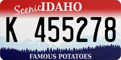 ID license plate K455278