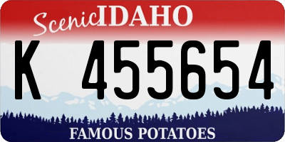 ID license plate K455654