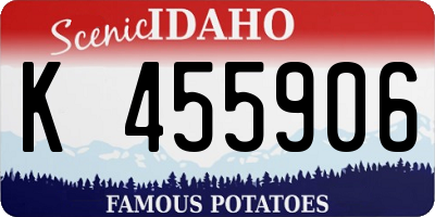 ID license plate K455906