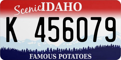 ID license plate K456079