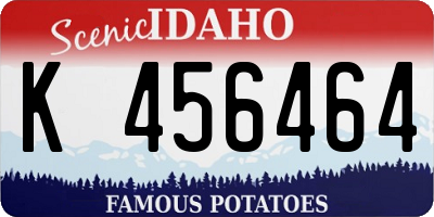 ID license plate K456464