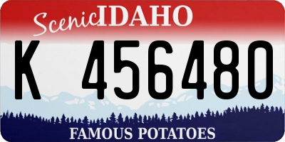 ID license plate K456480