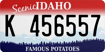 ID license plate K456557