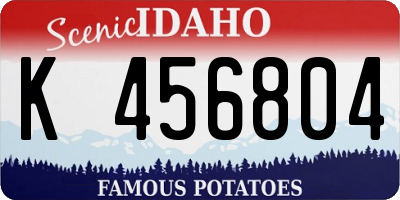 ID license plate K456804
