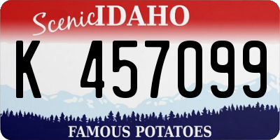 ID license plate K457099