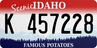 ID license plate K457228