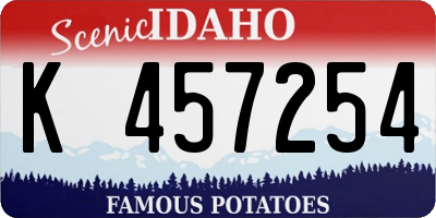 ID license plate K457254