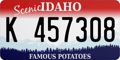 ID license plate K457308