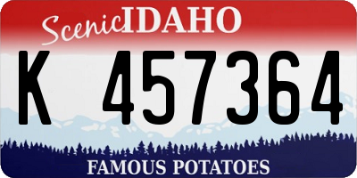 ID license plate K457364