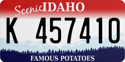 ID license plate K457410