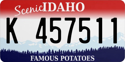ID license plate K457511