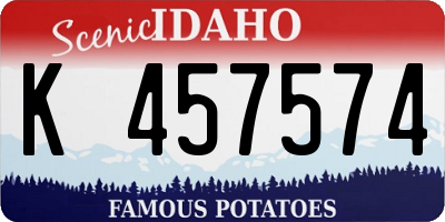 ID license plate K457574