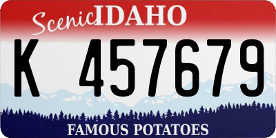 ID license plate K457679