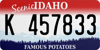 ID license plate K457833