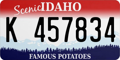 ID license plate K457834