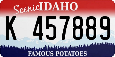 ID license plate K457889