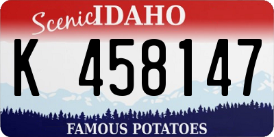 ID license plate K458147